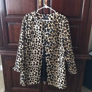 Faux animal jacket